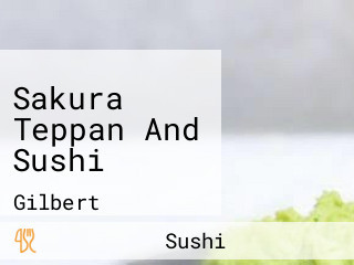 Sakura Teppan And Sushi