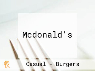 Mcdonald's