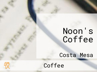 Noon's Coffee