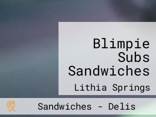 Blimpie Subs Sandwiches