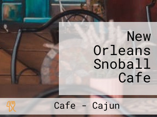 New Orleans Snoball Cafe