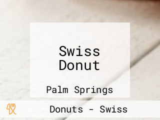 Swiss Donut