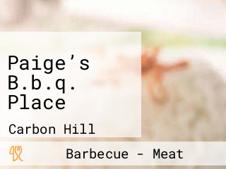 Paige’s B.b.q. Place