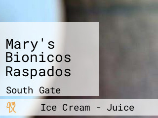 Mary's Bionicos Raspados