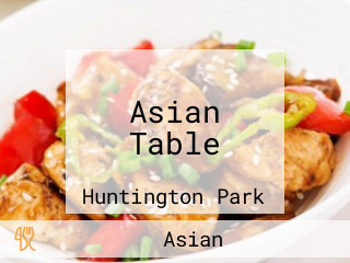 Asian Table