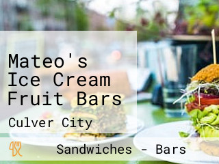 Mateo's Ice Cream Fruit Bars