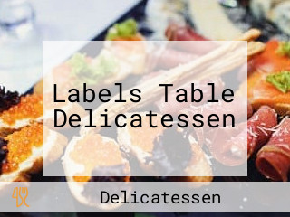 Labels Table Delicatessen