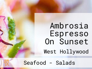 Ambrosia Espresso On Sunset