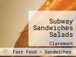 Subway Sandwiches Salads