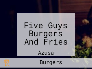 Five Guys Burgers And Fries