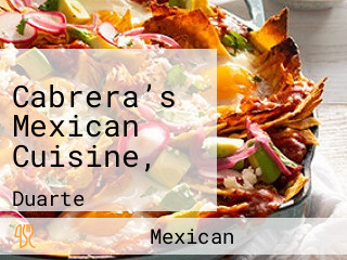 Cabrera’s Mexican Cuisine,