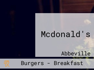 Mcdonald's