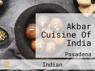 Akbar Cuisine Of India