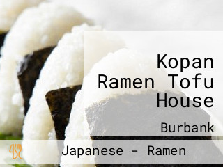 Kopan Ramen Tofu House