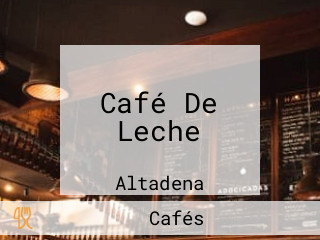 Café De Leche