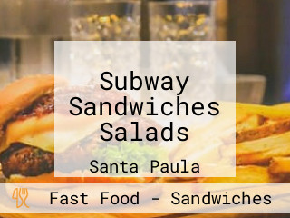 Subway Sandwiches Salads