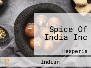 Spice Of India Inc