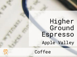 Higher Ground Espresso