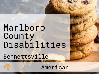 Marlboro County Disabilities