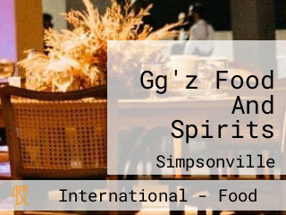 Gg'z Food And Spirits