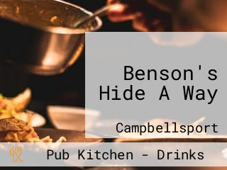 Benson's Hide A Way