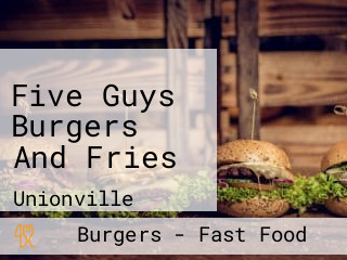 Five Guys Burgers And Fries