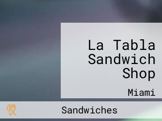 La Tabla Sandwich Shop