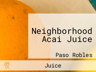 Neighborhood Acai Juice