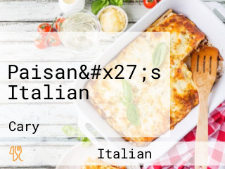 Paisan&#x27;s Italian