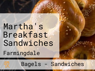 Martha's Breakfast Sandwiches